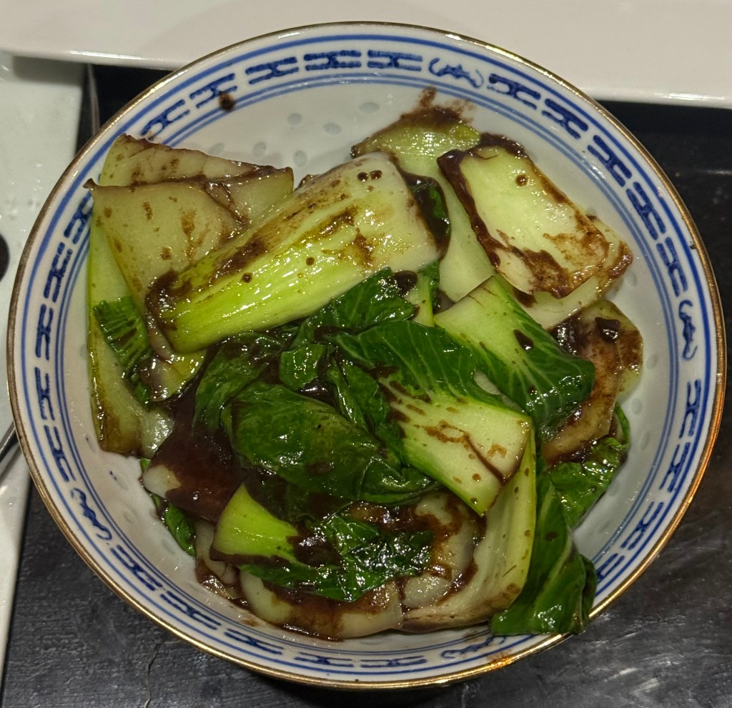 Chinese greens with plum&nbsp;sauce