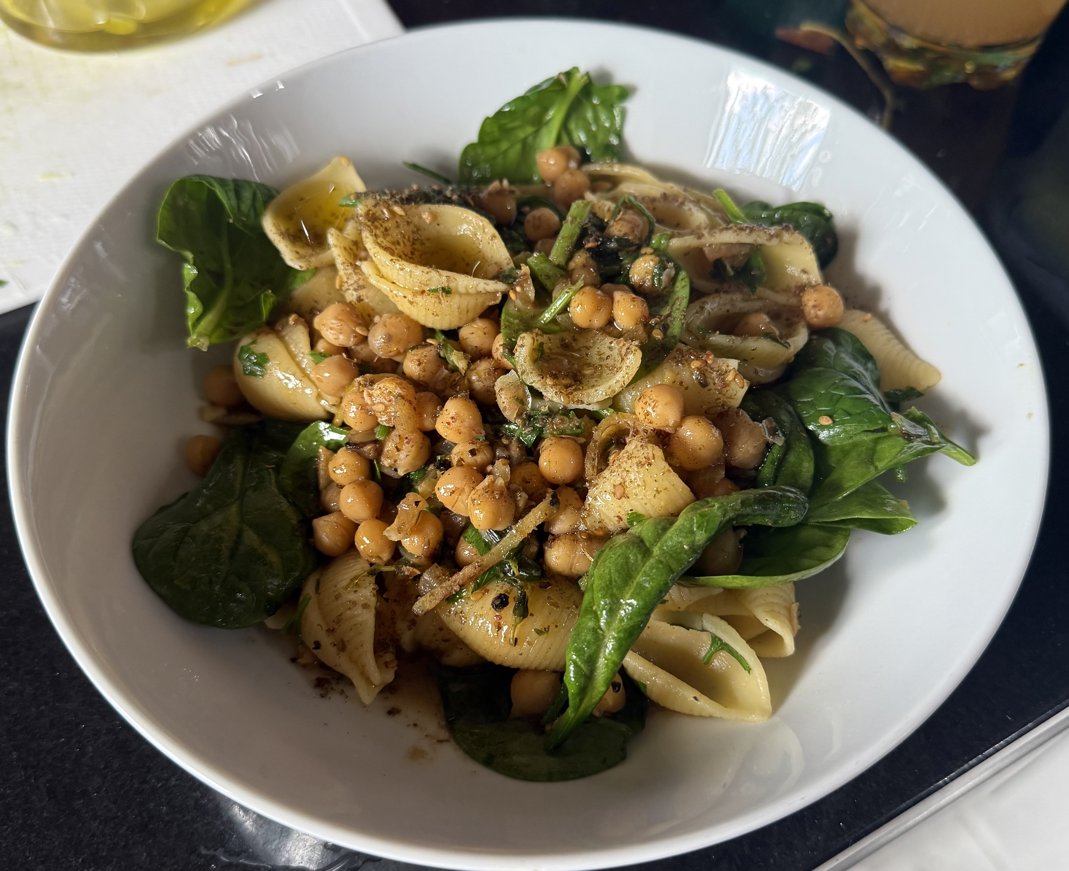 Gigli with chickpeas and za’atar