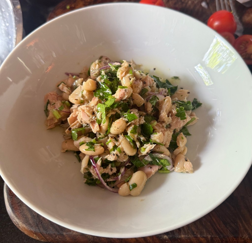 Cannellini bean and tuna salad with red&nbsp;onion