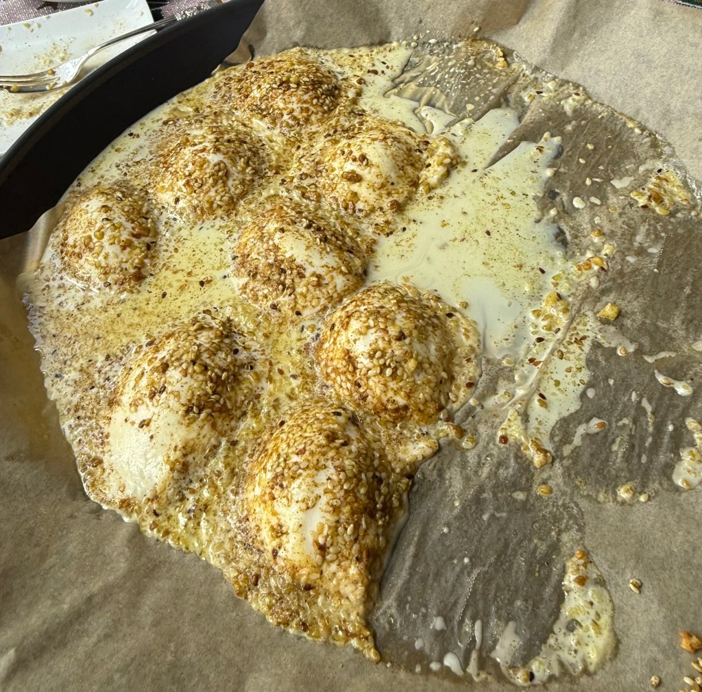 Bocconcini balls with dukkah