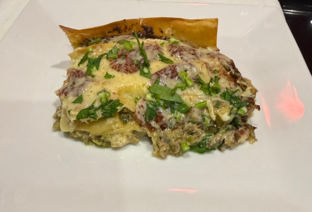 Creamy Brussels Sprouts and Mushroom Lasagna Recipe