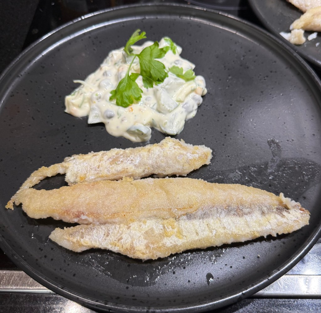 Flathead with sauce gribiche