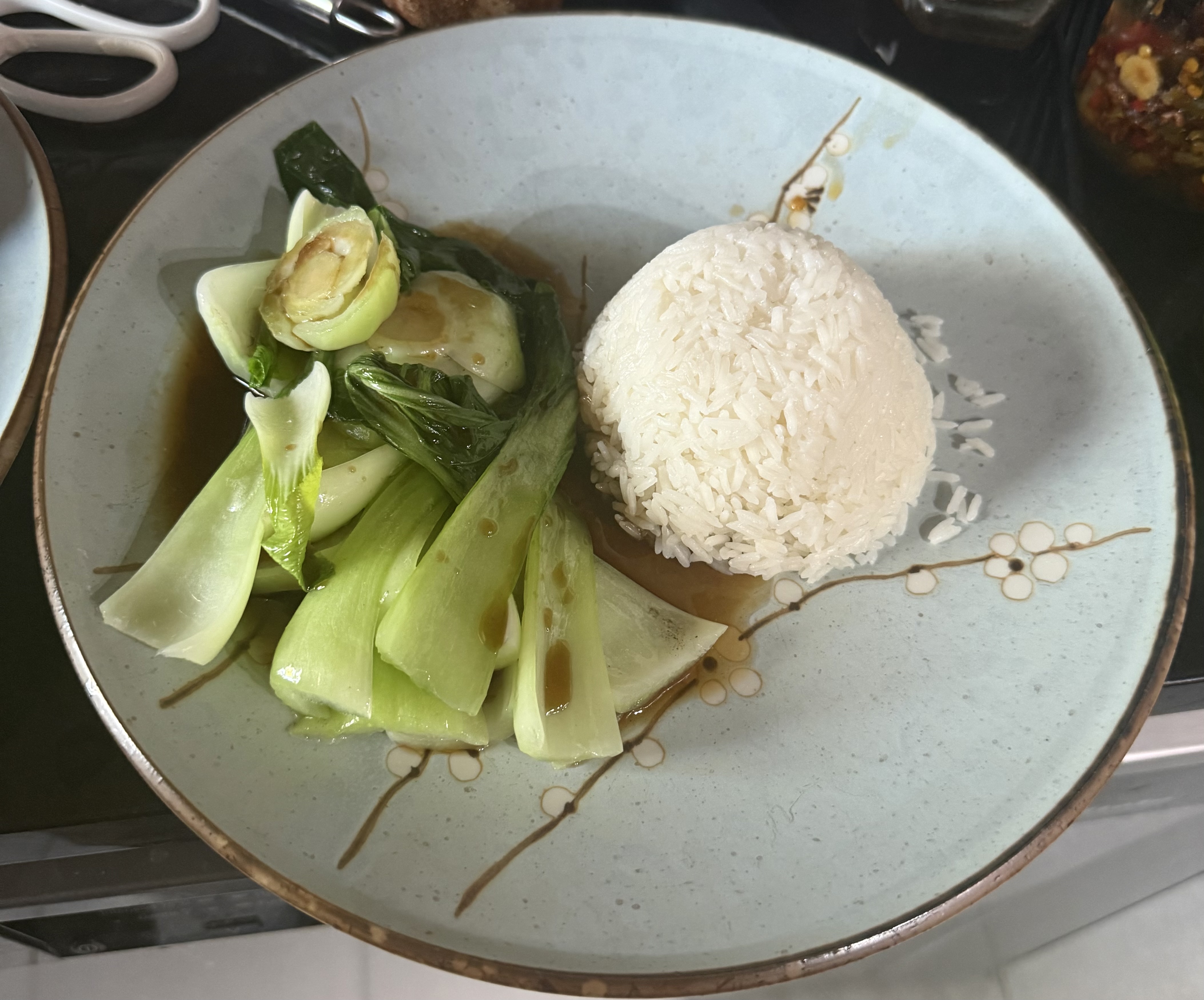 *Green vegetables in oyster&nbsp;sauce