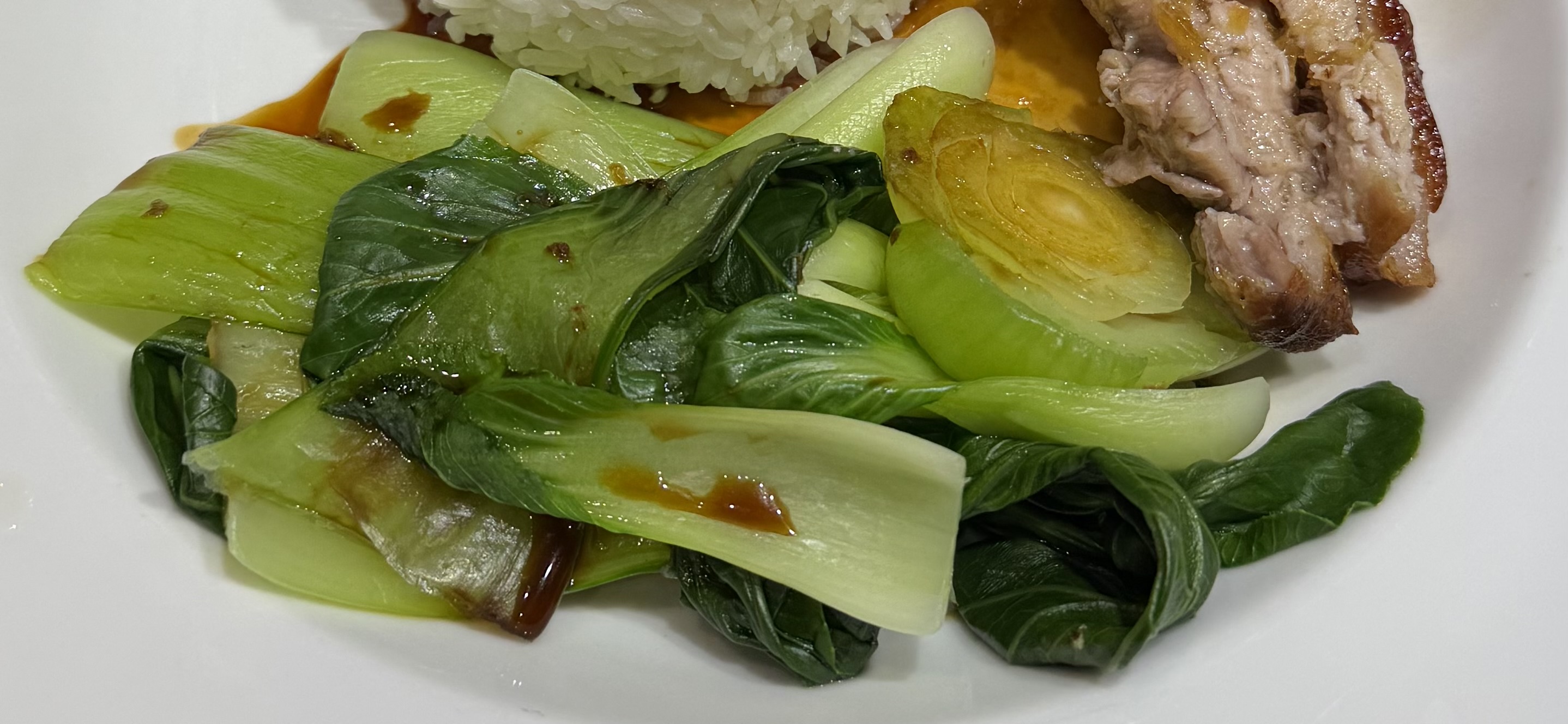 *Bok choy with sweet soy and&nbsp;lime