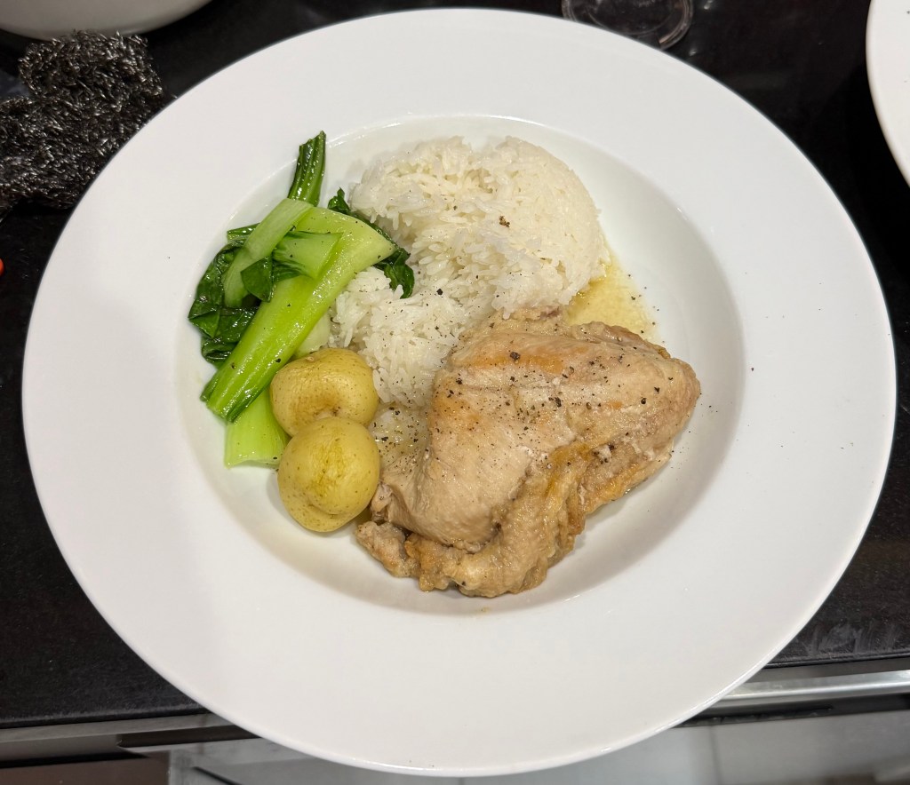 Chicken cooked in beer (Pollo alla bird)