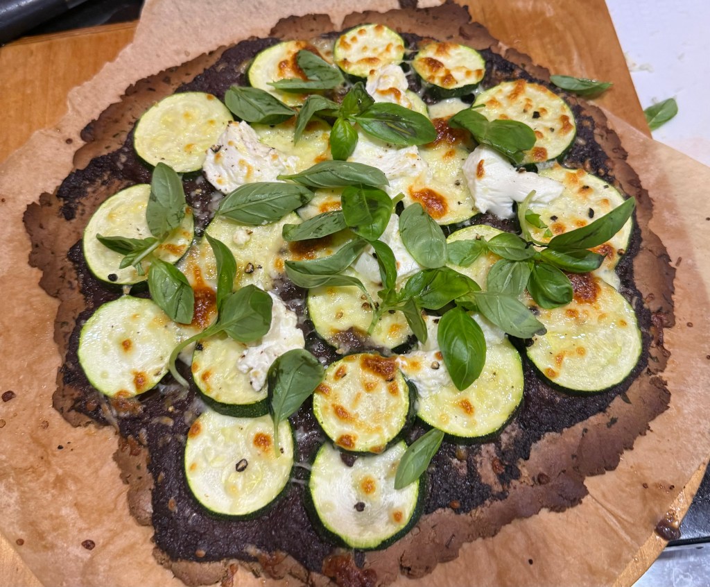 Buckwheat Pizza with Olive Tapenade and&nbsp;Zucchini