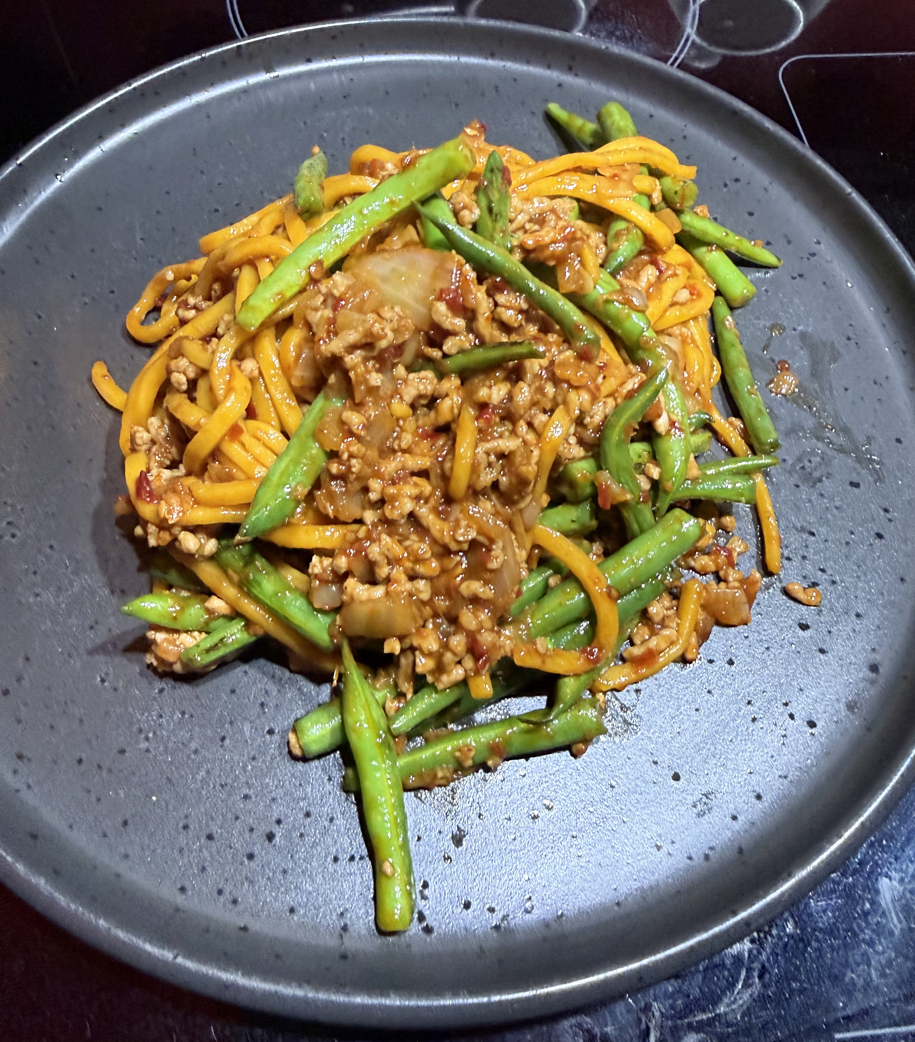 Spicy Sichuan pork noodles